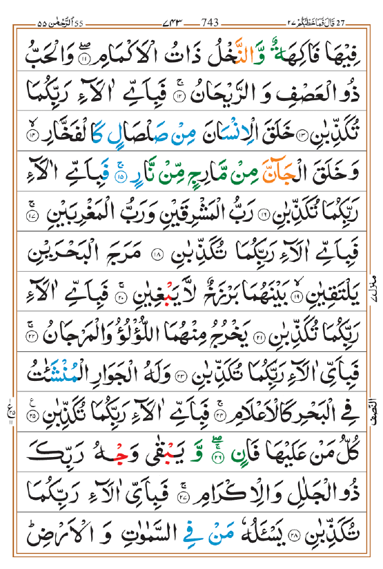 Surah Rahman Hindi, English, Arabic