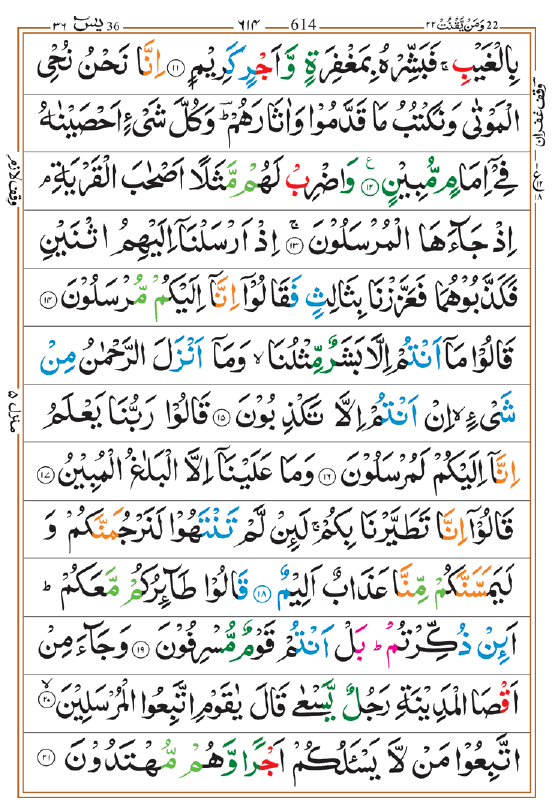 Surah Yaseen In Hindi