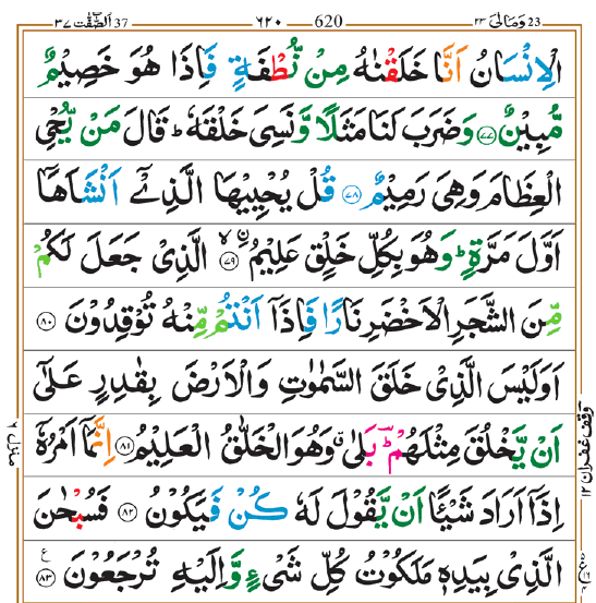 Surah Yaseen In Hindi