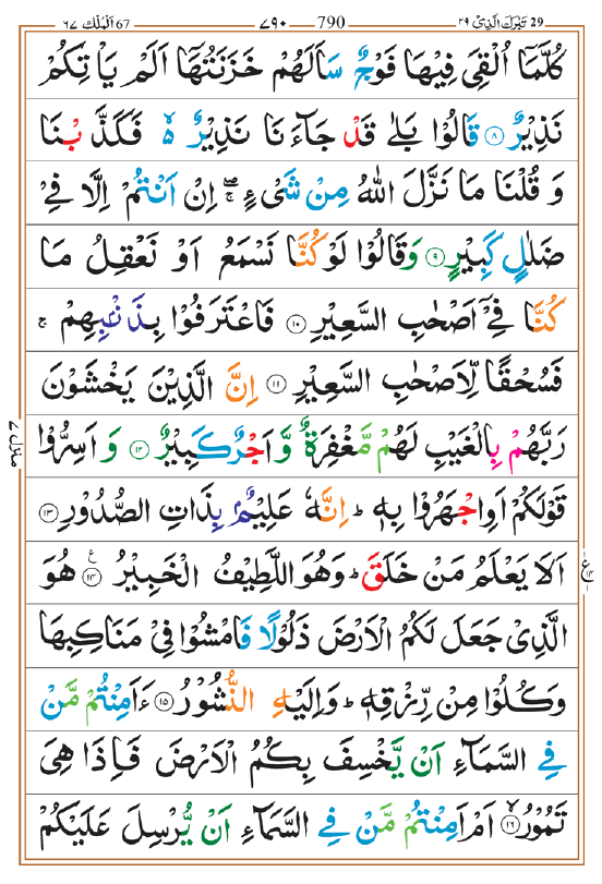 Surah Al-Mulk In arabic