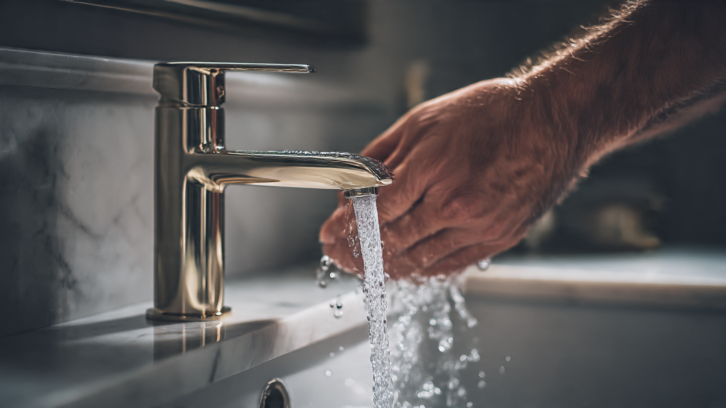 a_luxurious_modern_water_tap_made_of Benefits Of Wudu In Islam